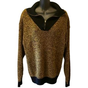 Vintage Black & Gold Sweater